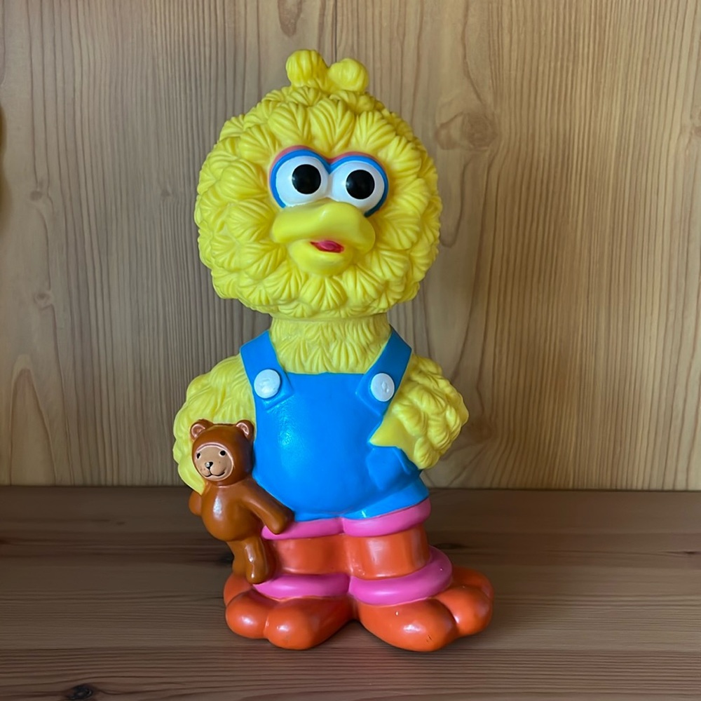 VINTAGE 80’s Jim Henson Sesame Street Big Bird Coin Bank by illco